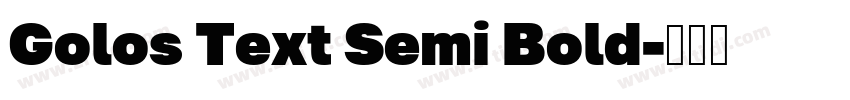 Golos Text Semi Bold字体转换